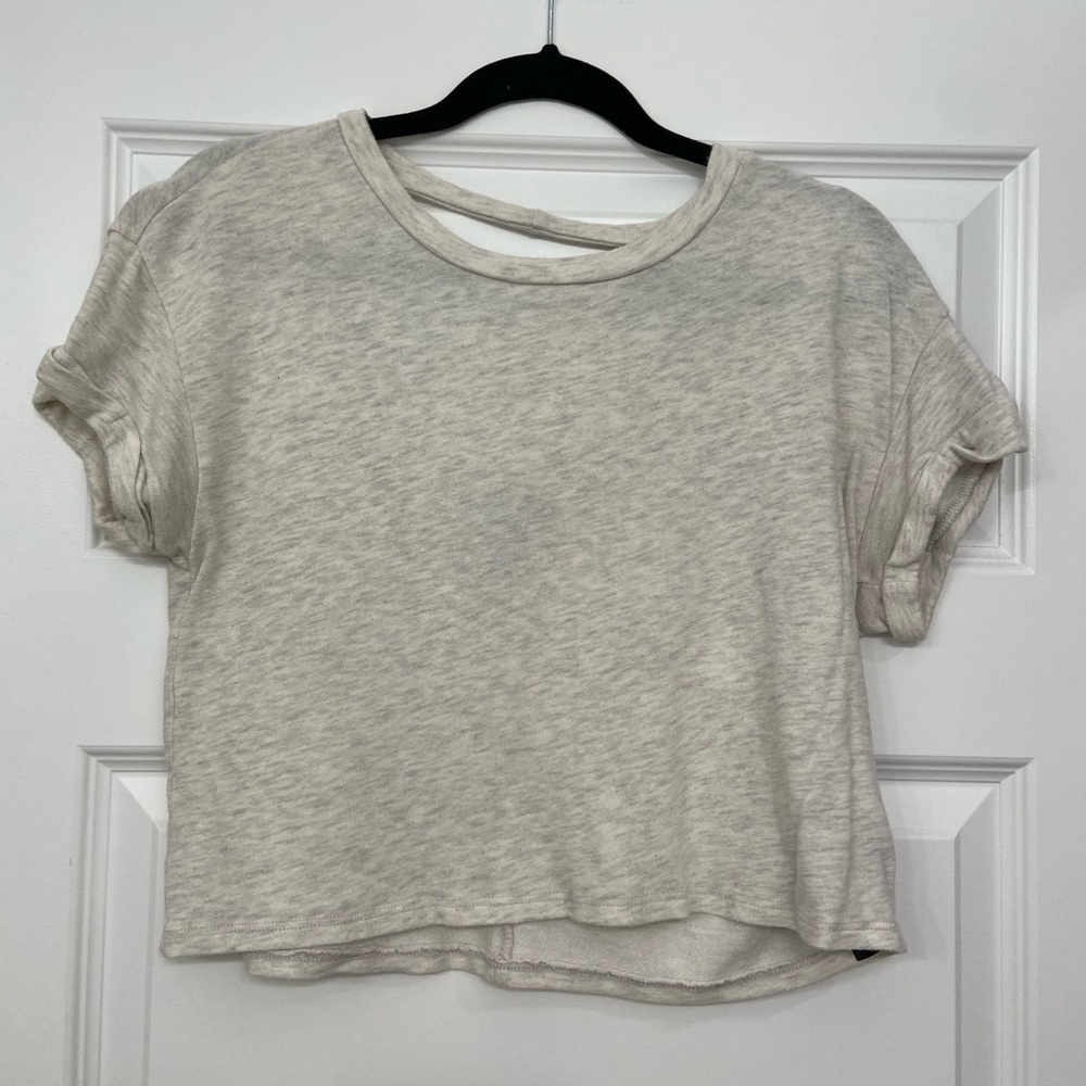 Forever 21 Cream Crop Top